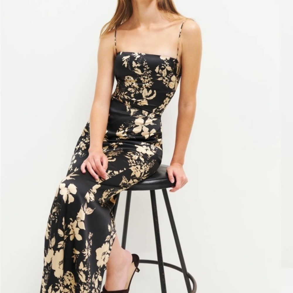 NWOT Reformation Frankie Silk Dress Gisele